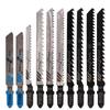 20 Pcs/set HCS Assorted JigSaw Blades for Wood Plastic and Aluminum Fine and Medium Tooth Saw Blades Jigsaw Blades T-Shaft