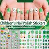 User Friendly Waterproof Nail Stickers For Kids Cartoon Four Leaf Simple Apply Multiple Designs Fun Nail Decals