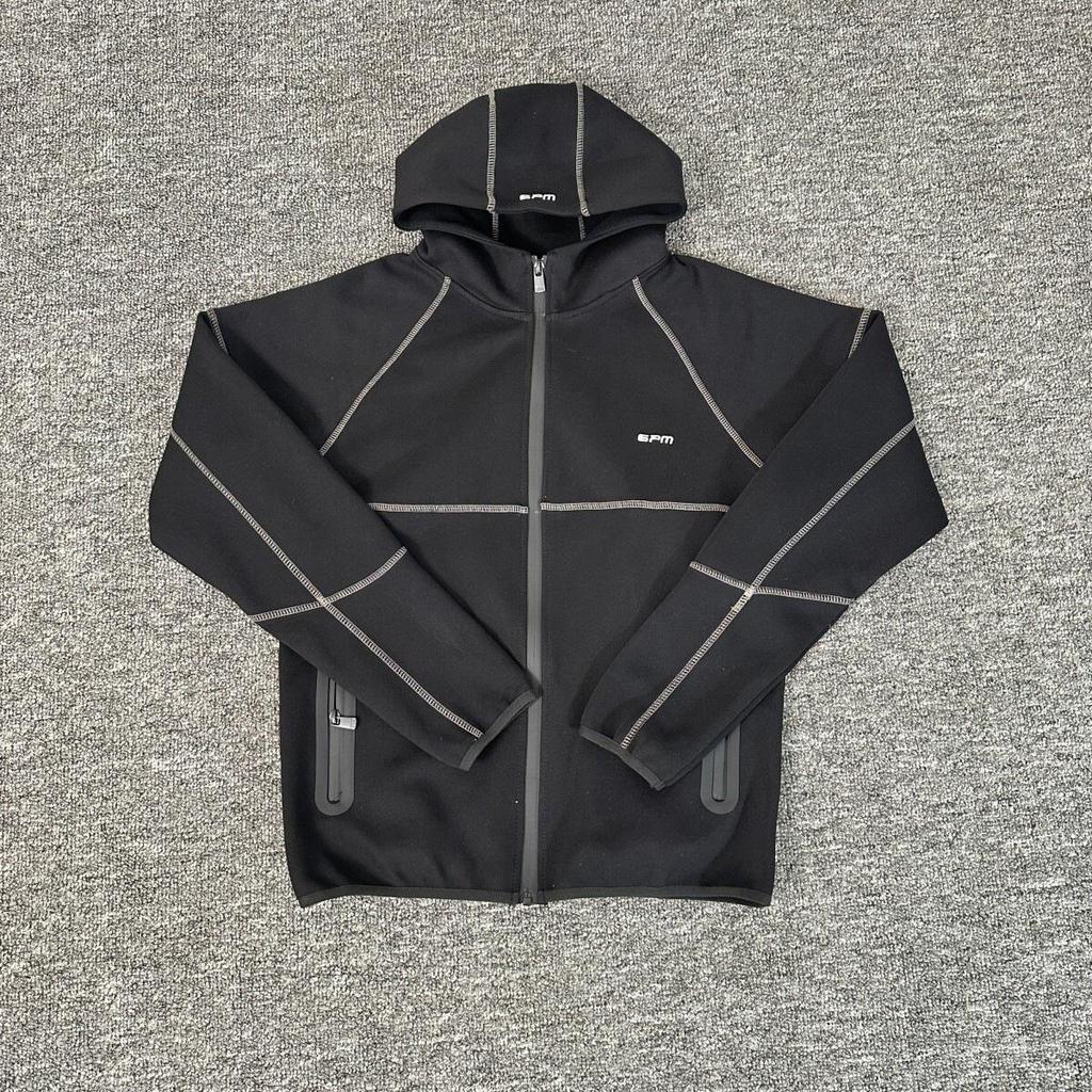 Cross-border Men's & Women's Warm Embroidered Hoodie & Sweatpants Set - Autumn/Winter Velvet Casual High Street Style