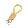 Handwoven Genuine Leather Keychain Pendant - Embossable Logo, High-Quality Lanyard, Anti-Loss Car Keychain.
