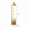 1Pcs Vintage Brass Straight Ruler Creative Portable Metal Ruler Student School Stationery Measuring Tool Office Supplies