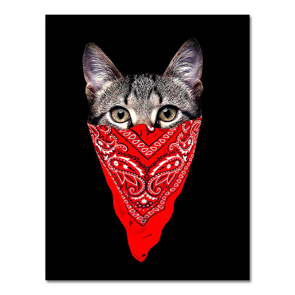 Funny Kitty Cat Black White Kids Nordic Posters And Prints Wall Art Canvas Painting Wall Pictures For Living Room Salon Decor