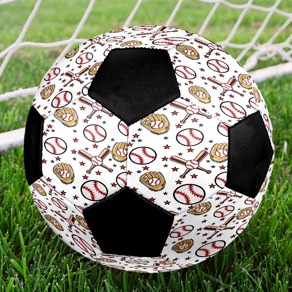Baseball Theme Size 5 Soccer Ball, Suitable for Both Indoor and Outdoor Matches, a Gift Suitable for Everyone.