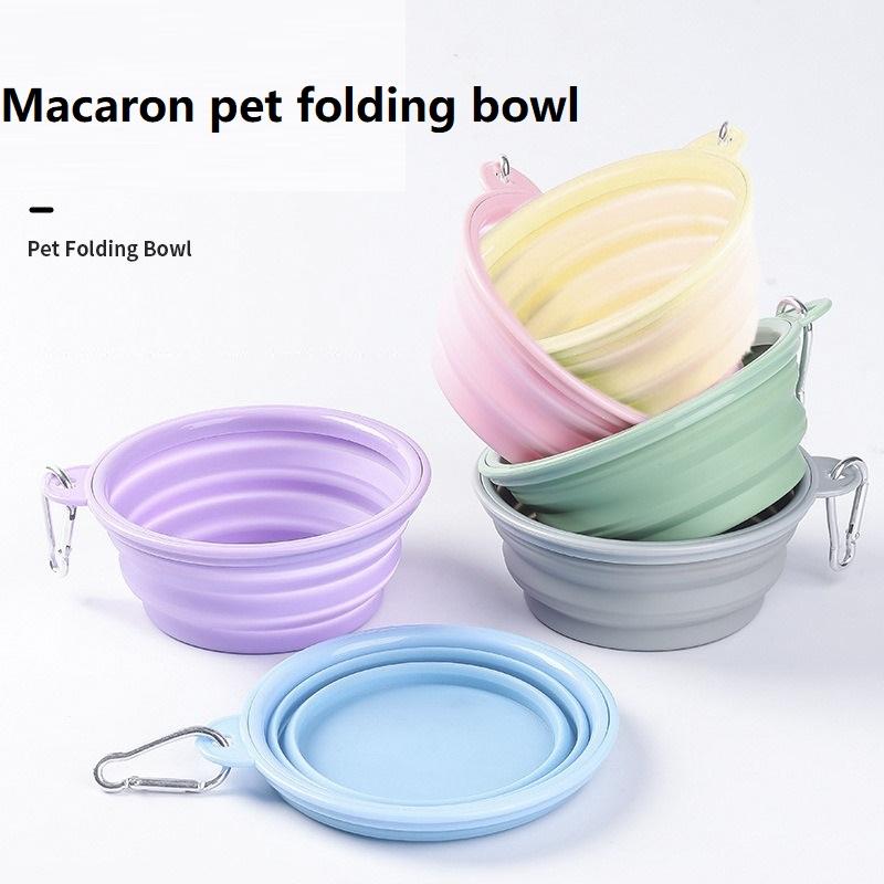 350ML Folding Dog Dish Collapsible Pet Bowl Water for Dog Drinking Bowl Cat Water Bowl Drinking Fountains for Dogs