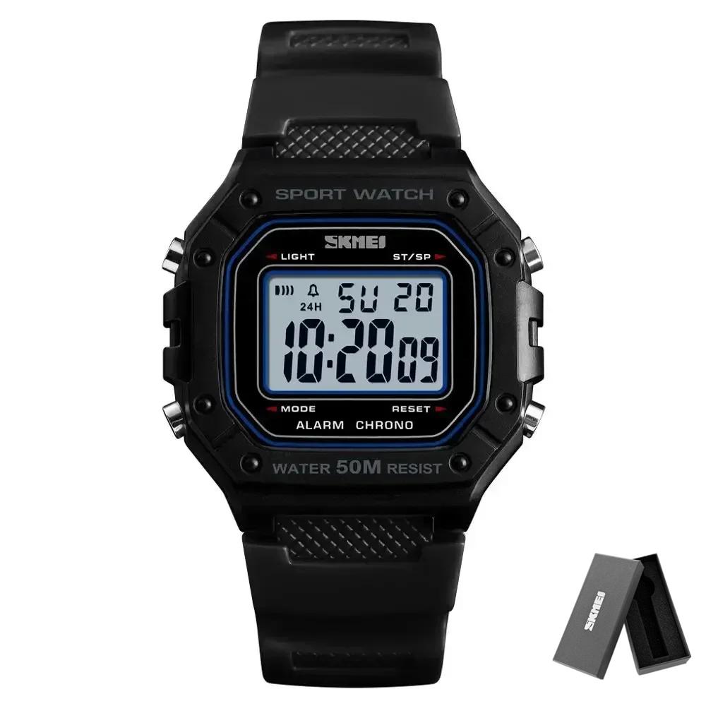 SKMEI 1496 Herrenuhr Outdoor Sportuhr Herren Digitale Uhren 5Bar Wasserdicht Wecker Mode Militärische Herren Digitaluhr