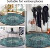 Bohemia Mandala Round Carpet Living Room Geometric Ethnic Flowers Circle Rug Bedroom Anti-slip Vintage Floor Mat Home Decor