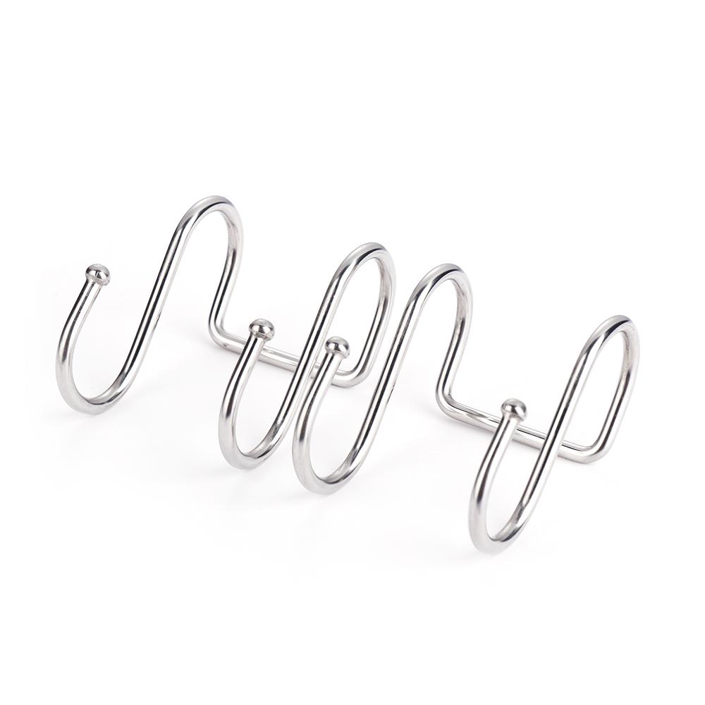 Haushaltsorganisator Edelstahl-Lagerregal Kleiderbügel-Clips Haken Doppelhaken S-Form