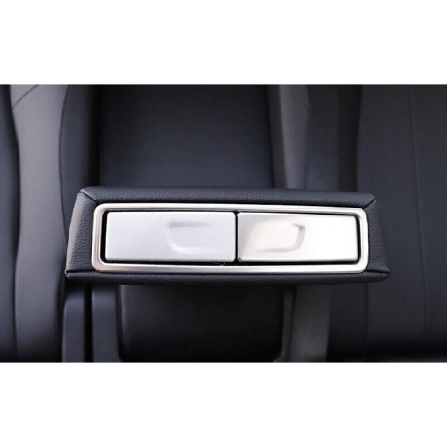 Rear Water Cup Panel Cover Trim 3PCS For Benz GLB W247 - Silver Steel