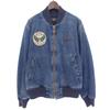 RRL Herringbone Flight Jacket, Men's Cotton, Indigo, Size M Jacket M IndigoUsed