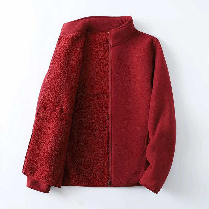 

Пальто для женщин Флис Утепленное Плюшевое Осень Зима Двухслойный Ветрозащитный Оверсайз Повседневная Куртка на молнии XXL