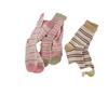Chaussettes à Rayures Bonbon pour Femmes - Coton Style Doux Japonais, Chaussettes Tendance Polyvalentes Printemps/Été