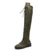 Hot Sale Large Size -3 Size Flat Bottom Over Knee Women's Boots Autumn and Winter New Suede Locomotive Boots