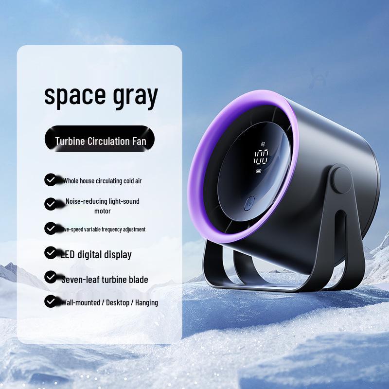 High-Power Desktop Air Circulation Fan - Quiet, Small, and Ideal for Student Dorms or Offices