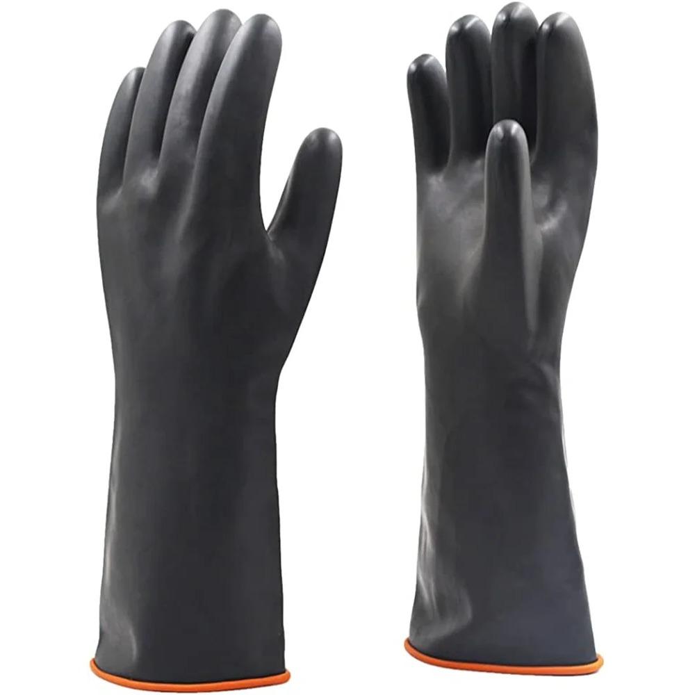 1pair  Cleaning Gloves Latex Fingers Crubbing Rubber Kitchen Dishwashing Kitchen Tools Washing Scrub Silicone Gloves Black New