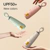 New Model 50% Off Six-Bone Mini Sun Protection Umbrella with Folding Ring Handle, Compact and Portable Sun Umbrella 42