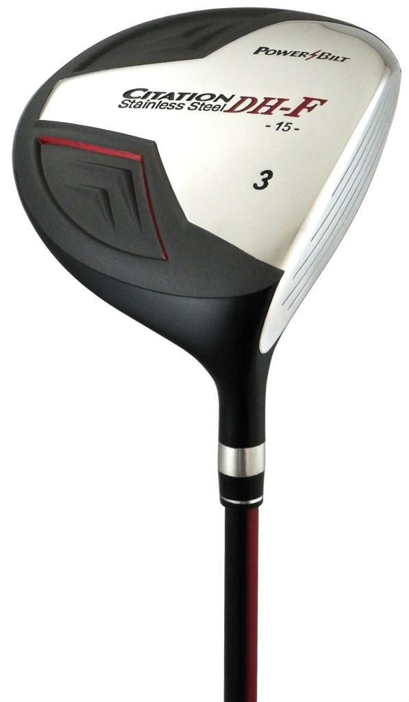 Powerbuilt CITATION DH-F Fairway Wood PBCIDHF Carbon Flex: R Hand: Right Loft Angle: 15 Club: 3W Lie Angle: 60 Degrees Gender: Male