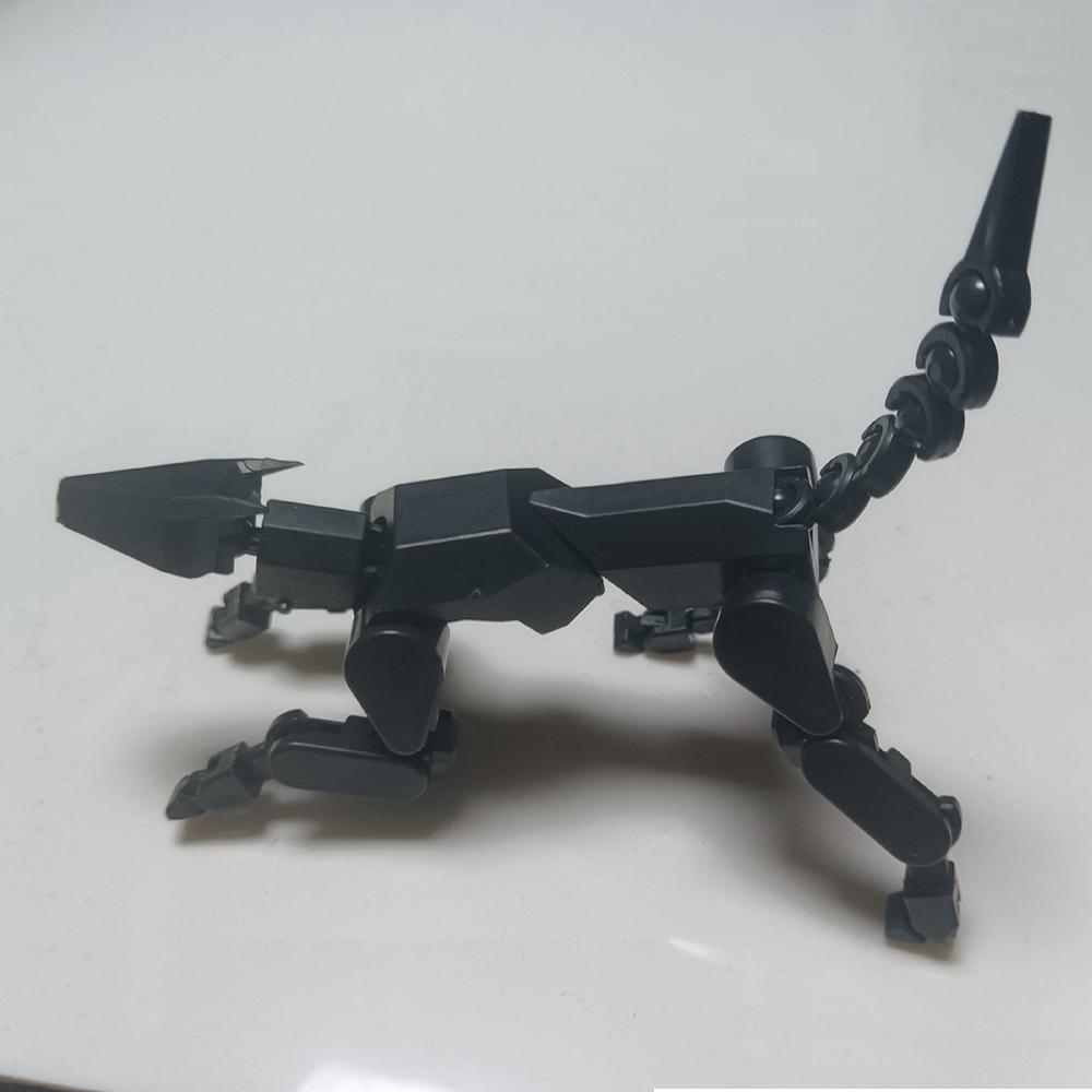 3D Многосуставный Подвижный Робот-Трансформер Сустав Собака Креативный Принтованный Манекен Манекен Экшн Модель Кукла Игрушки для Детских Подарков 1pcs