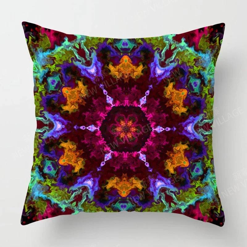 Herbstliche Heimdeko Herbst Wohnzimmer Überwurf Kissenbezug Sofa Boho Kissenbezug Mandala