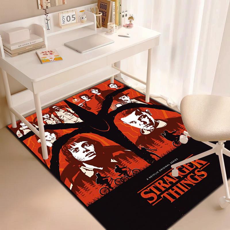 Halloween Horror Horror Theme Stranger Things Carpet Home Living Room Decoration Table and Chairs Anti Slip Door Mat Outdoor Picnic Mat Carpet A21
