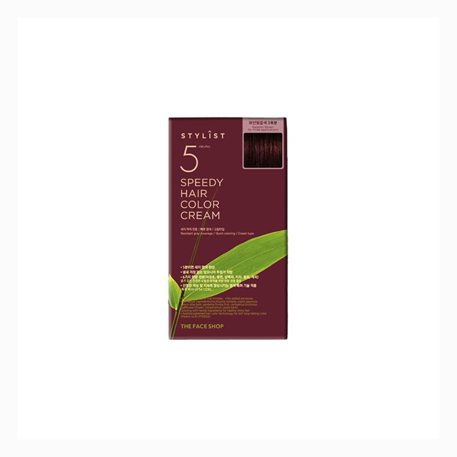 

The Face Shop Speedy Hair Color Cream, 20g, 1pc 04 Wine Brown