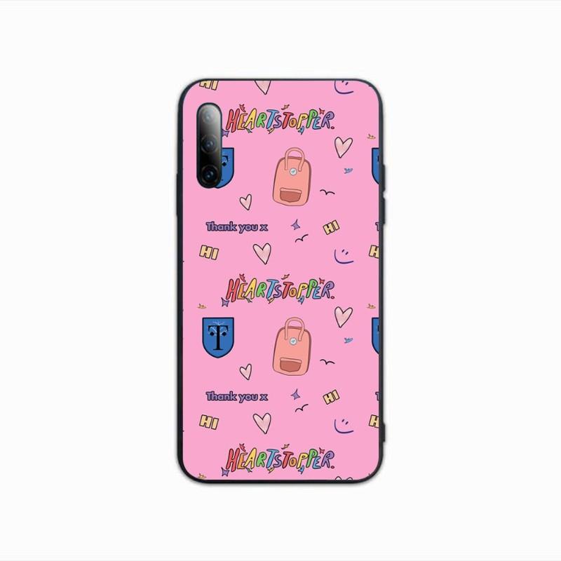 Heartstopper Phone Case For Samsung A91 A81 A73 A72 A71 A30S A20 A12 A13 A52 A53 4G 5G Soft Black Phone Cover