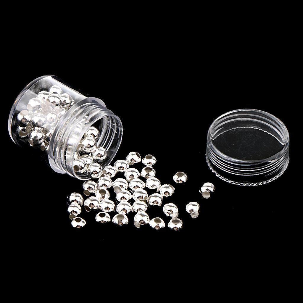 / Gold Smooth Round Metal Beads Assorted Bottles