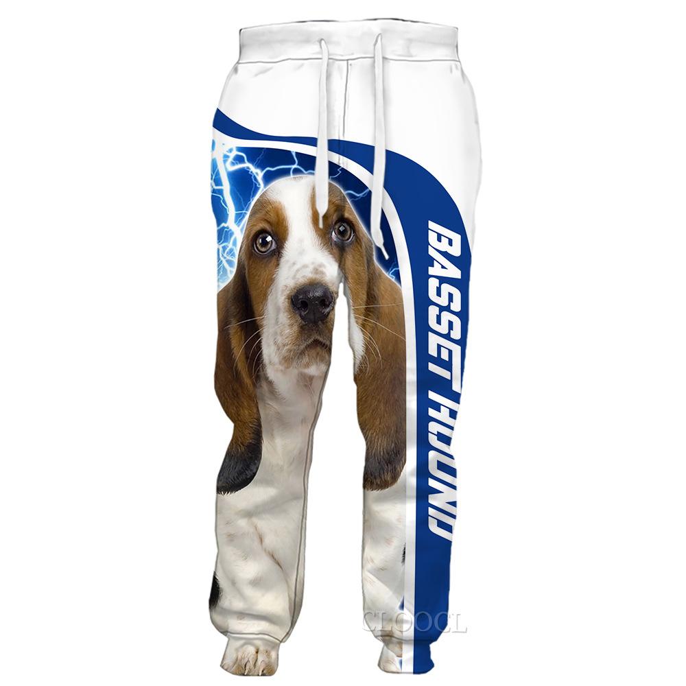 Frühling Herbst Mode Herren Hosen Mode Tier Foxhound 3D Druck Hosen Casual Jogginghose Streetwear Männer Kleidung S-6XL