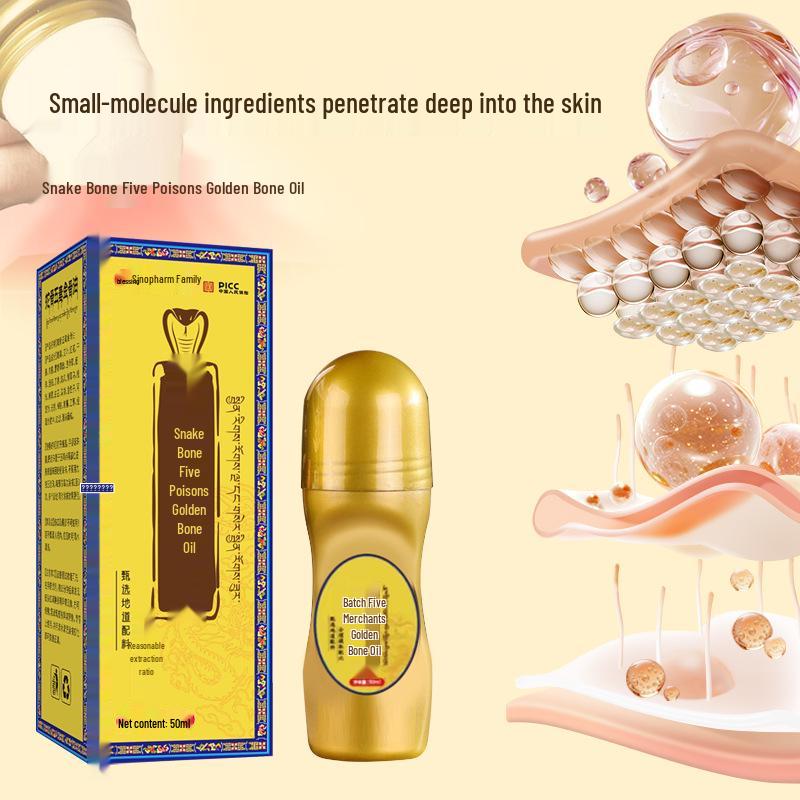 Golden Bone Herbal Massage Oil for Joint, Shoulder, and Neck Relief