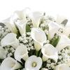 Artificial Flowers Real Touch Fake Calla Lily Baby's Breath Flower Stem Lifelike Faux Floral Arrangement for DIY Bridal Wedding Bouquet Home Church