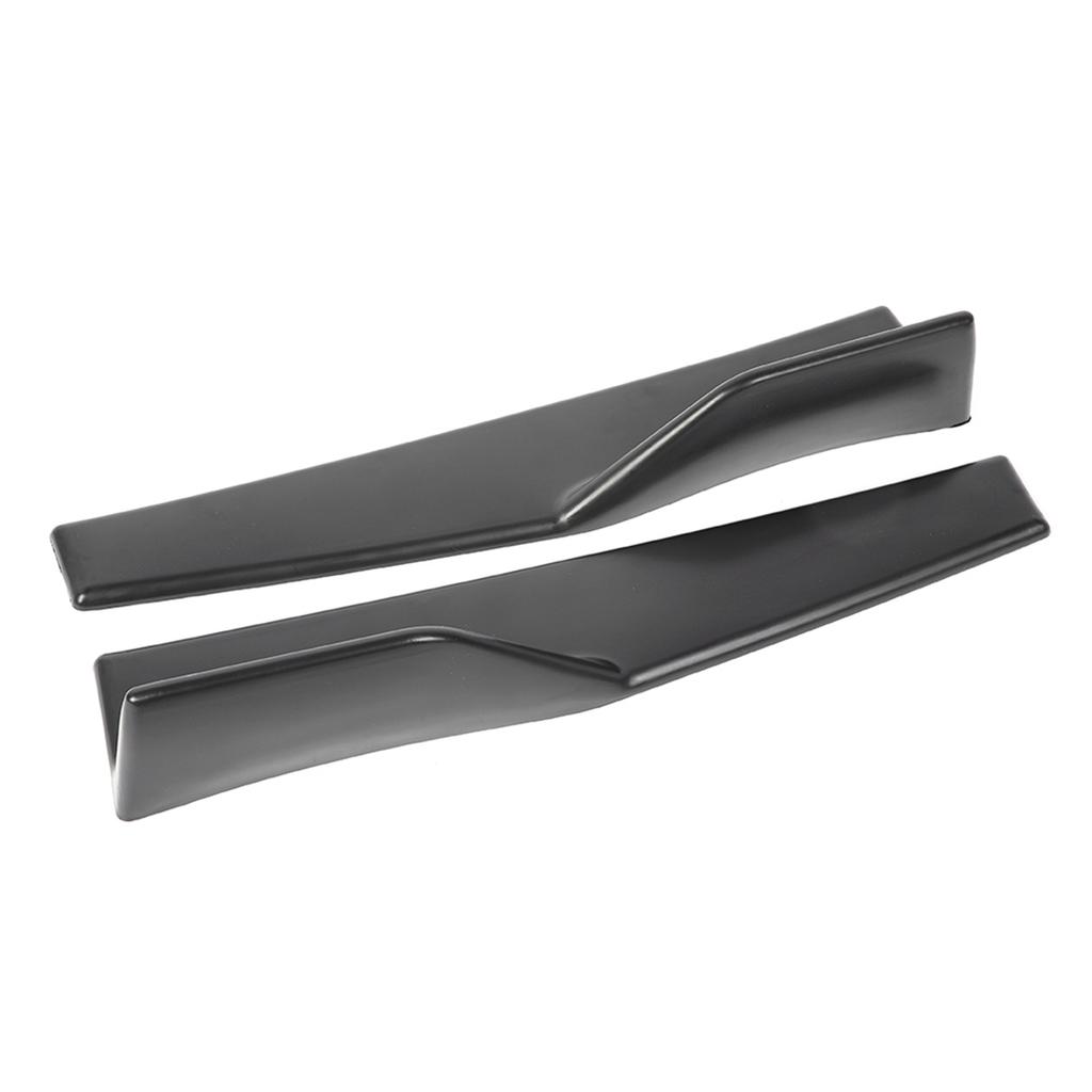 2pcs Universal Car Side Skirt Rocker Splitters Scratch Proof Winglet Diffuser 450mm 17.7in