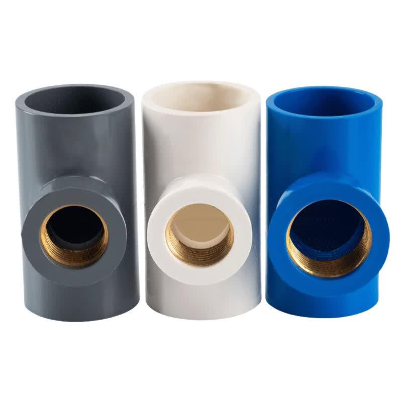 Duijiu PVC Copper Female Thread Reducing Tee