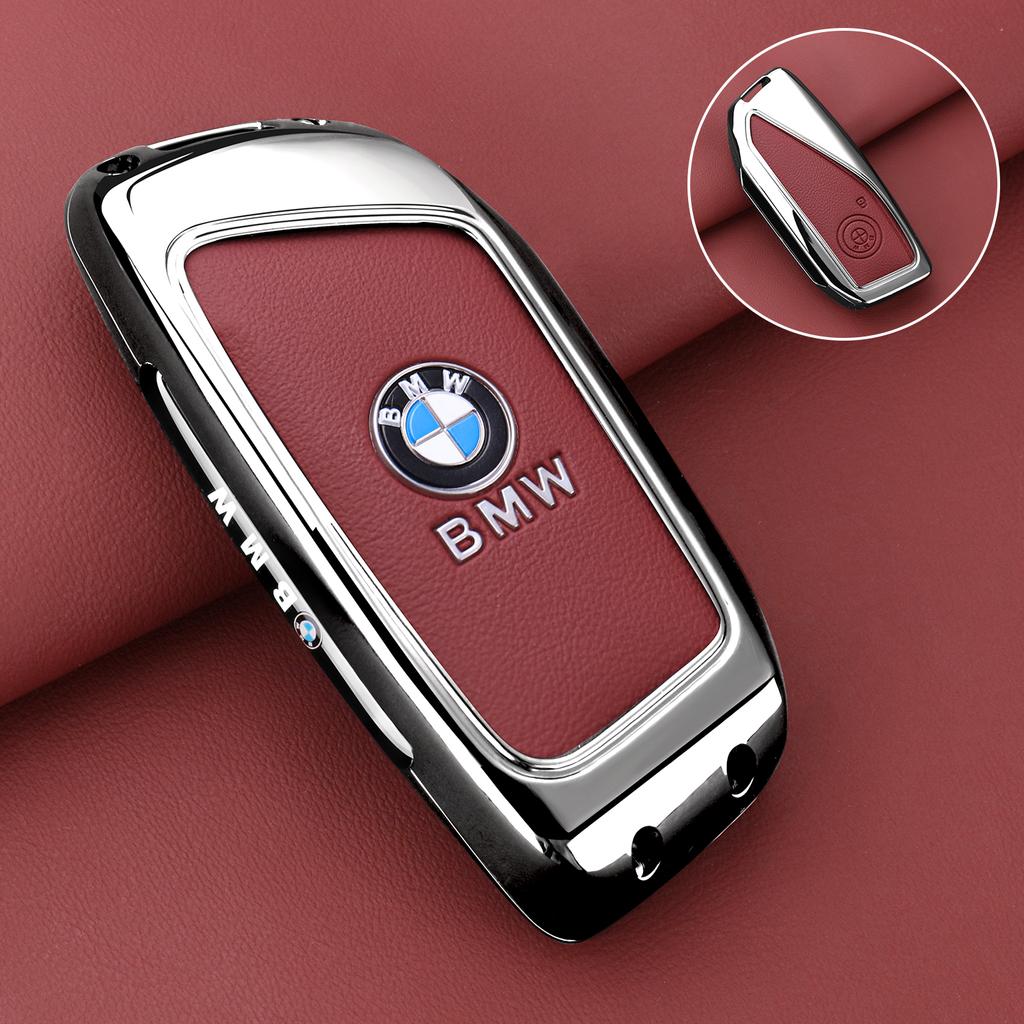 MLKJ3 Zinc Alloy Car Remote Key Case Cover Protector Shell for BMW X1 U11 X7 X5 G05 LCI I7 IX XM Series 7 740Li U06 G81 M3 Accessory
