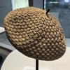 Small Fragrance Style Beret Hat For Women Summer Breathable Knitted Fashion Accessory