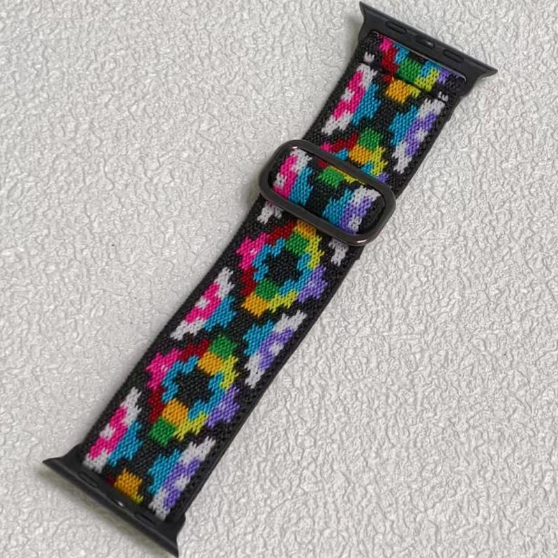 

Плетеный нейлоновый ремешок для Apple Smart Watch с регулируемой скользящей пряжкой для всех серий 38mm/40mm/41mm no package