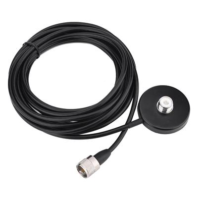 Mobile Car Antenna Magnetic Roof Mount Base with 5 Meters Long Coax Cable UHF Male