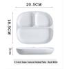 Zhishi 8.5-inch Ceramic Divided Breakfast Plates
