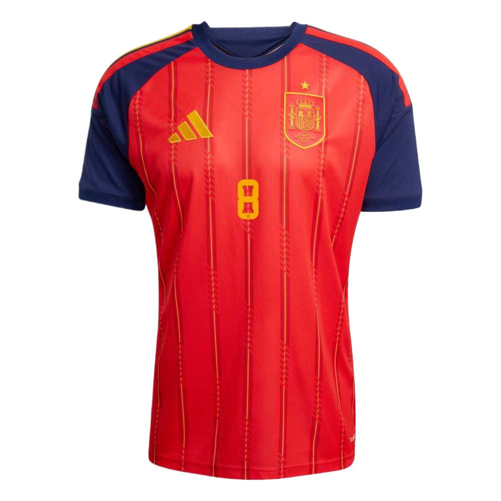 Adidas 2026 World Cup Spain National Team Fabian Ruiz Home Quick-Dry Round Neck Soccer Jersey Fan Version Men jersey JN4390-8