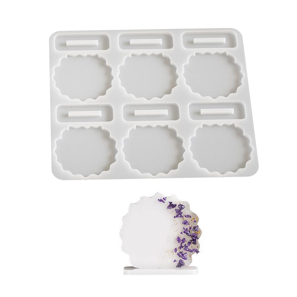 Flexible Silicone Mold for Unique Tabletop Ornament Dried Flower Photo Frame Resin Mould Home Desktop Decoration