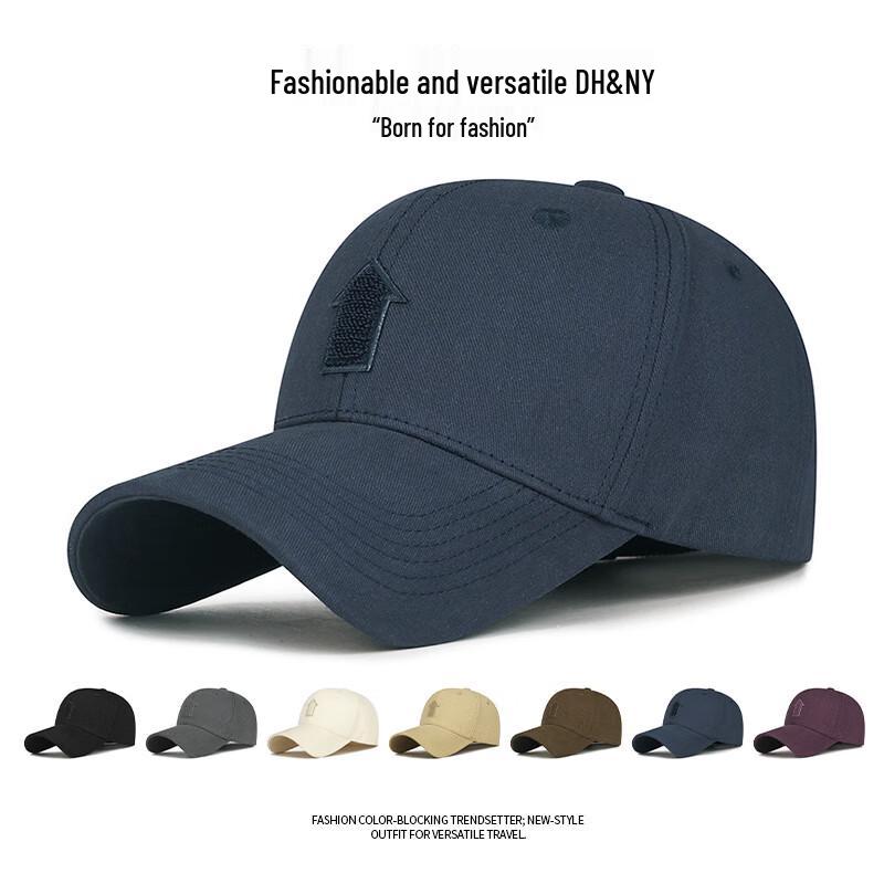 Unisex Adjustable Pure Color Arrow Baseball Cap