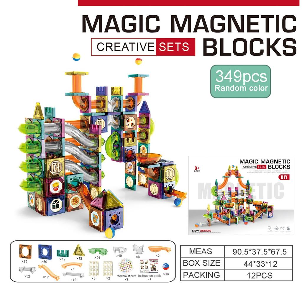 Slide Ball Magnetic Pieces Building Blocks Intelligence Assembled Boy Toy Gift