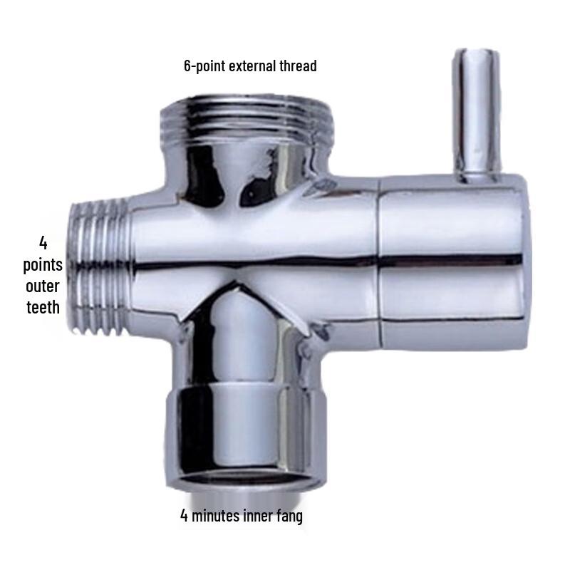 YIXI Copper 1-in-2-out Shower Diverter Valve, 2-Pack