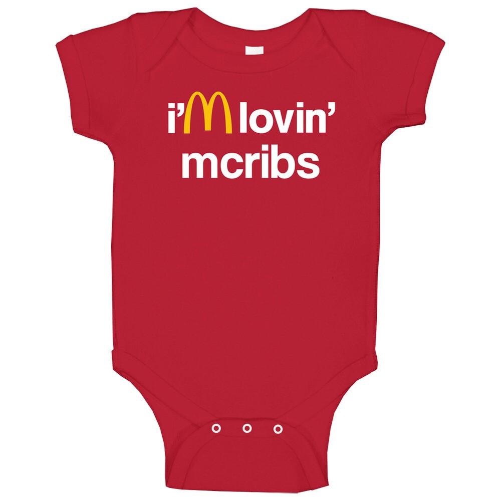 

I m Lovin Mcribs Mcdonald s Fast Food Restaurant Baby One Piece M
