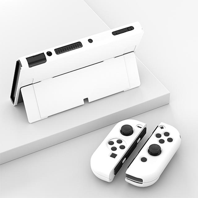 3In1 Protective Case Clear Cover For Switch Oled Case Dockable Clear Shock-Absorption Protector Nintendo Switch Oled Joycon Case
