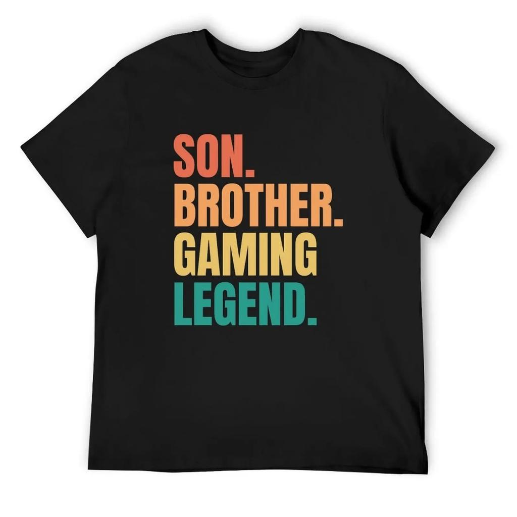 Son Brother Gaming Legend T-Shirt T-shirts man customizeds cheap stuff mens graphic t-shirts