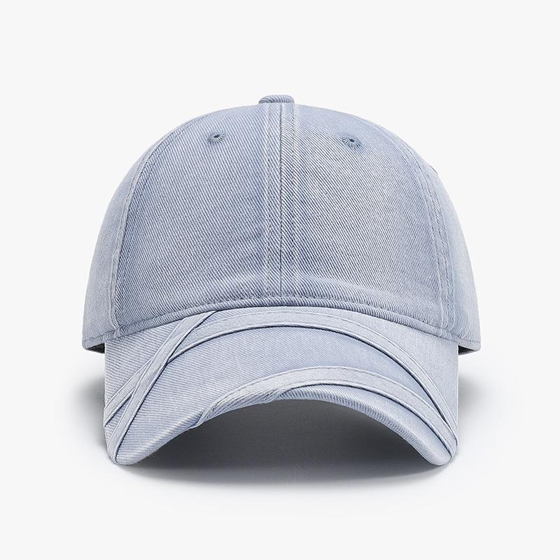 Vintage Washed Distressed Denim Baseball Cap for Men and Women, Niche Fashion Street Style, Personality Sun Hat