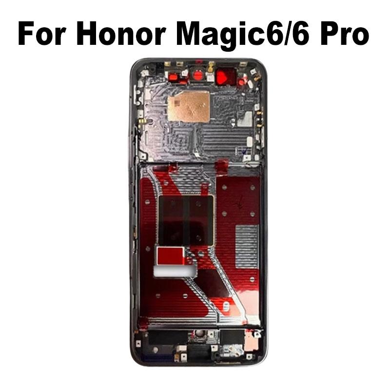 For Huawei Honor Magic6 PRO Middle Frame Front Bezel Lcd Holder Rear Plate Chassis Magic 6 Replacement