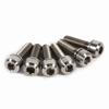 6pcs Titanium Alloy M5 X 18mm Bolts Screw With Washers Set For MTB Bicycle Stem