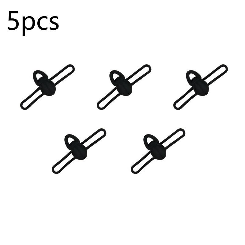 Fishing Bait Hook Fixer High Elasticity Silicone 5Pcs/Bag Fadeless Lightweight for Long Term Fishing Gear Storage