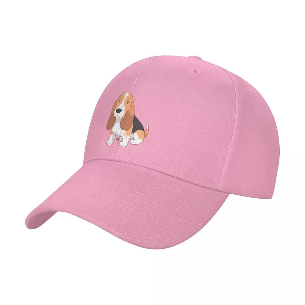 Basset hound cute dog Baseball Cap Golf Sunhat hiking hat Boy Womens