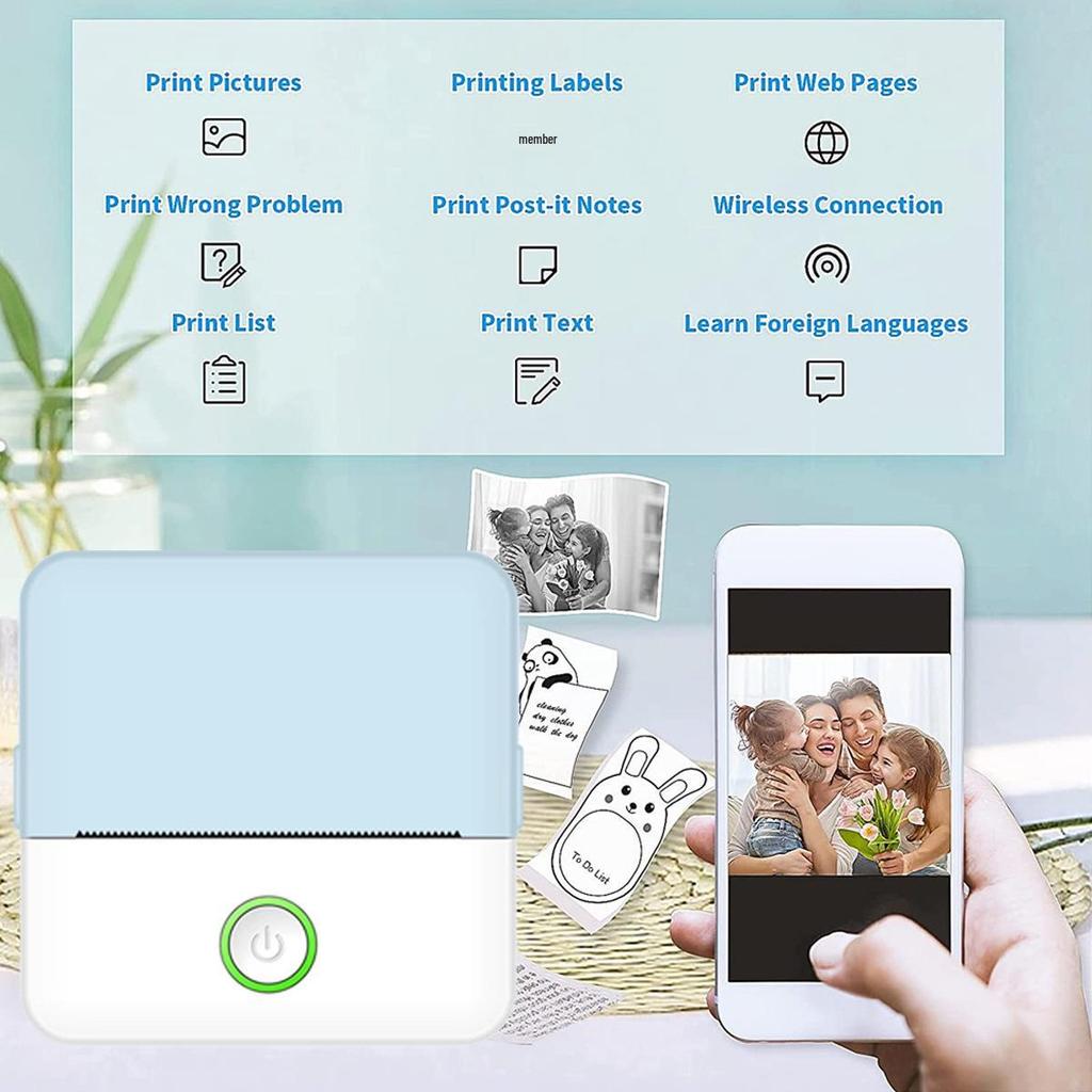 Przenośna Mini Kieszonkowa Drukarka X6 - Bluetoothowa Termiczna Drukarka do Zdjęć dla Uczniów